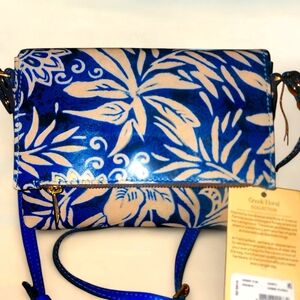 PATRICIA NASH Corfu Crossbody Greek Floral Print